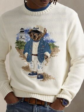 Polo Ralph Lauren Mens Nevis Bear Sweater